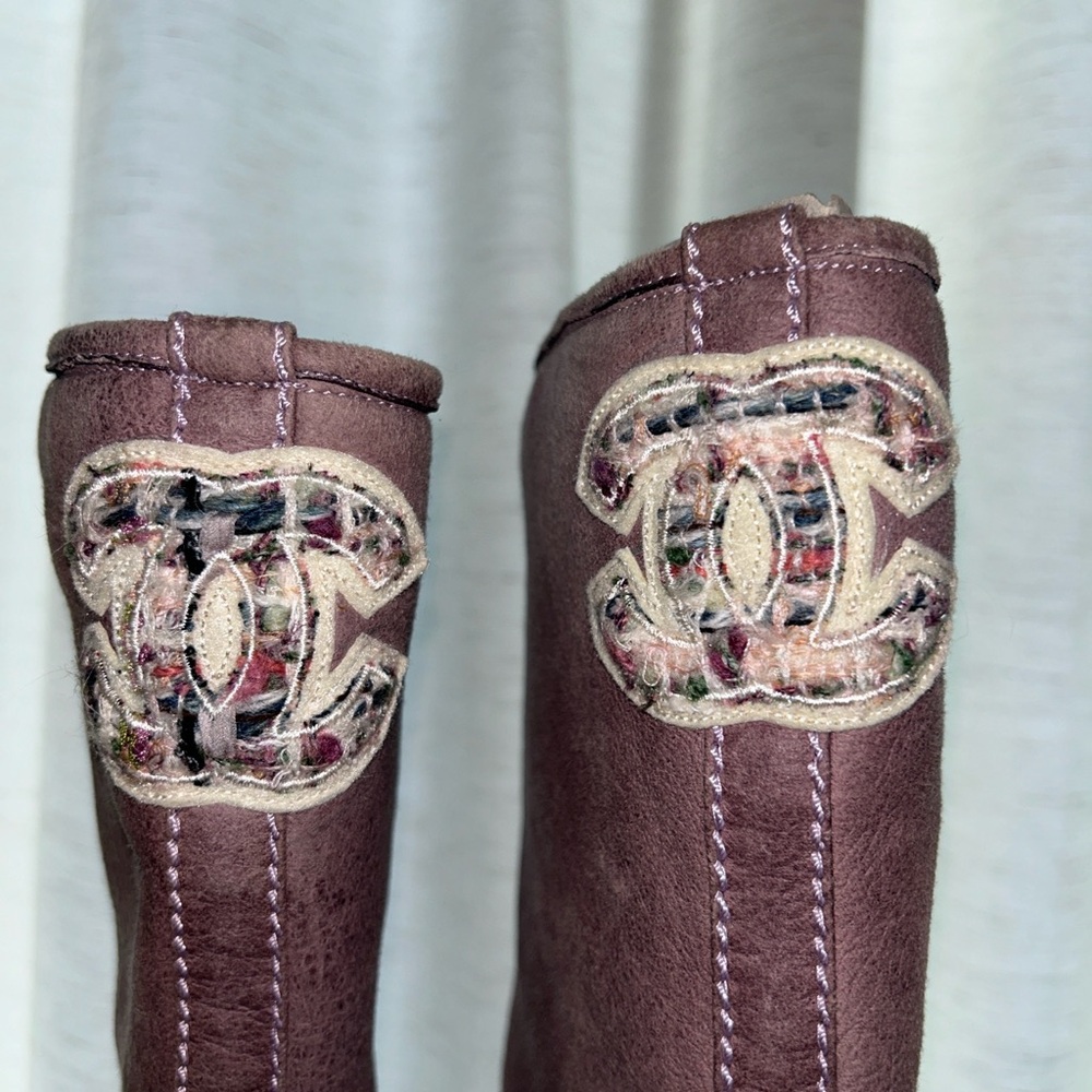 Chanel Women's Brown Leather Boots - Picture 9 of 14